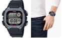 Casio Men's Digital Black Resin Strap Watch 50.4mm